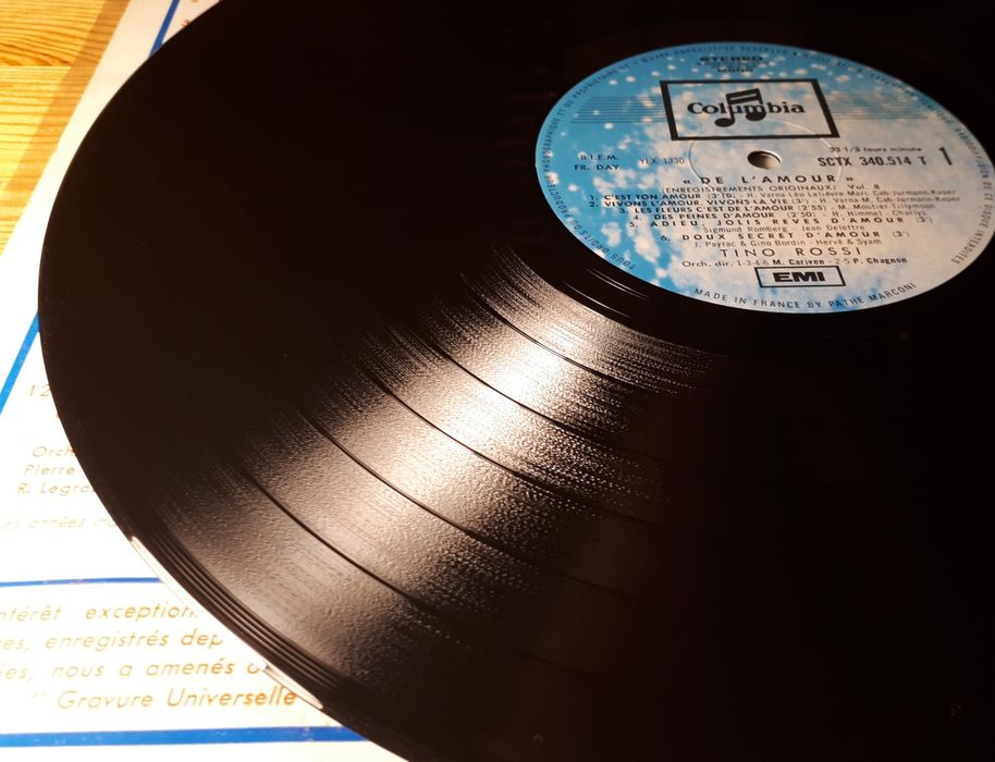 Płyta winyłowa - Tino Rossi – De L'Amour, LP, Stereo, EX/EX