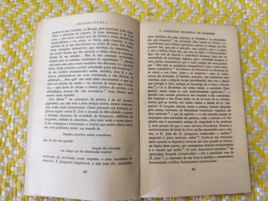 ENSAIOS Tomo I – 
António Sérgio