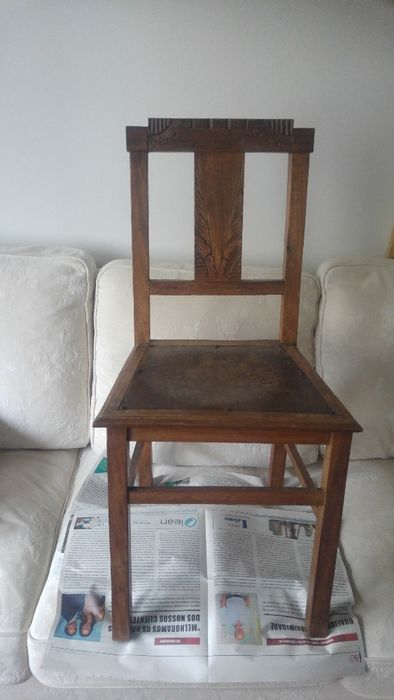 Cadeira de fundo trabalhado