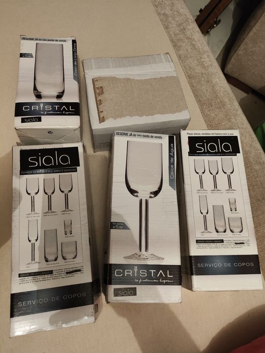 Copos cristal Fátima Lopes siala muitas unidades disponíveis modelos