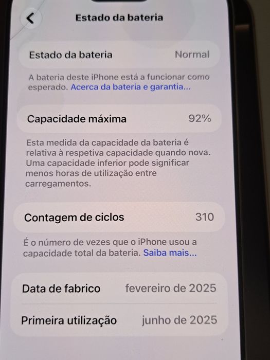 Iphone 16 pro max silves 256GB  com garantia