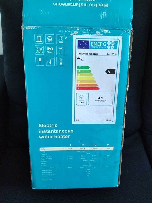 Esquentador elétrico monofasico