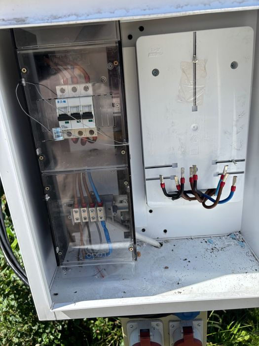 Rozdzielnica budowlana 63A 400V – sprawna, kompletna, kluczyki