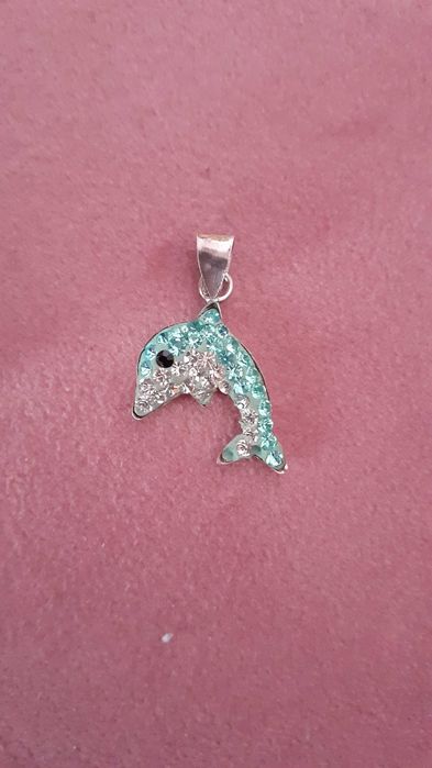 Кулон ,подвеска дельфин серебро