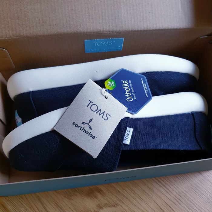 Жіночі мокасини сліпони чорні Tom's 39р.25см 25.5см 39.5