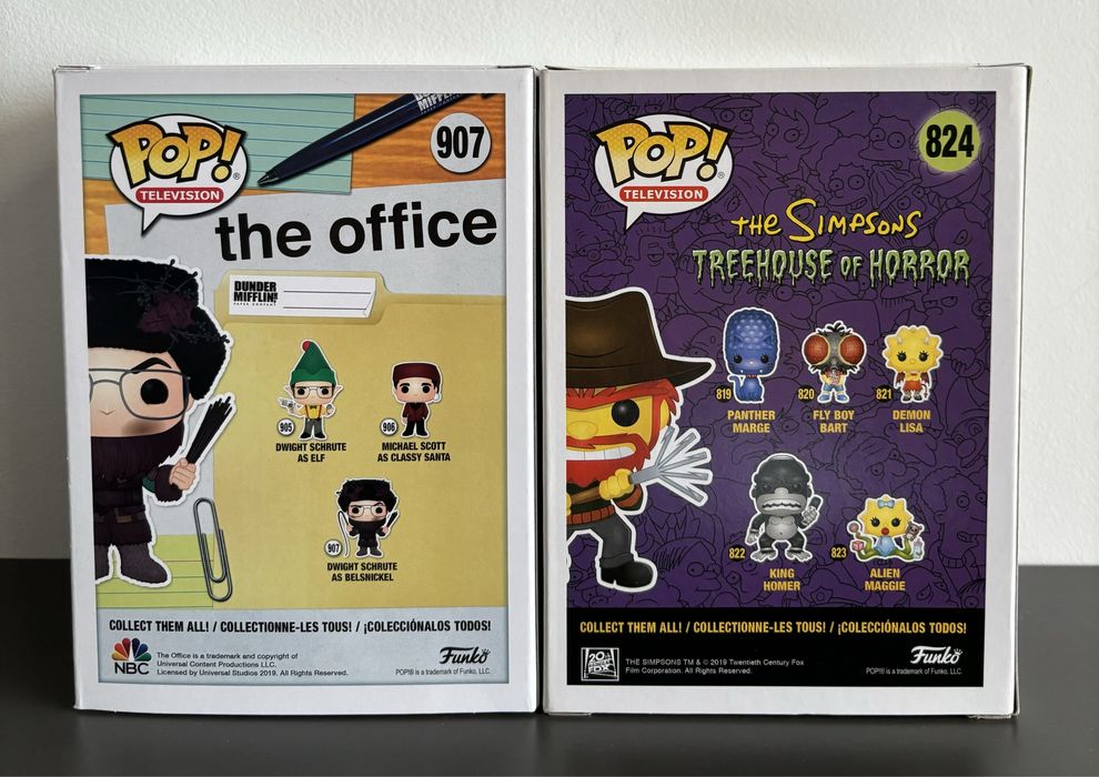 Funko POP Dwight Schrute (as Belsnickel) & Evil Groundskeeper Willie