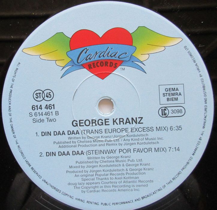 George Kranz - - - - - Din Daa Daa - - - - - Maxi Single