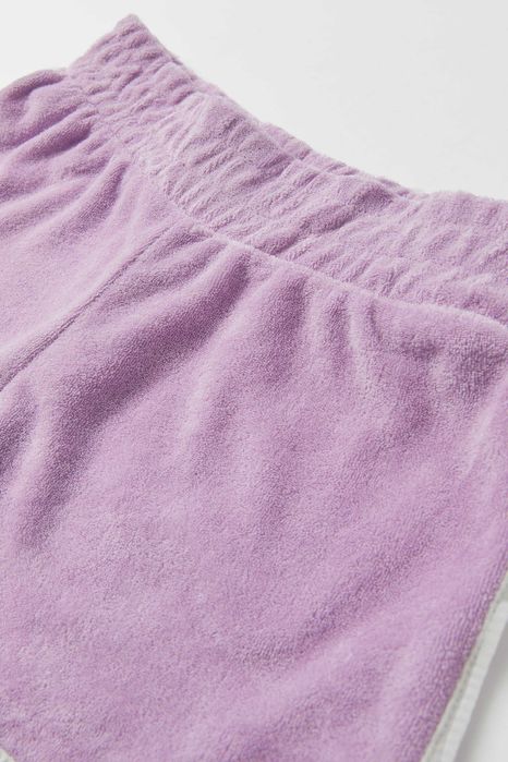 Zestaw top + spodenki ZARA 140 fioletowy