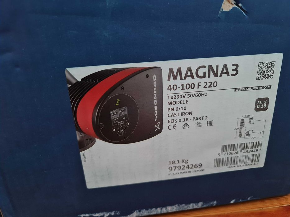 Насос циркуляционный Grundfos MAGNA3 40-100 F 220 / MAGNA3 40-80 F 220