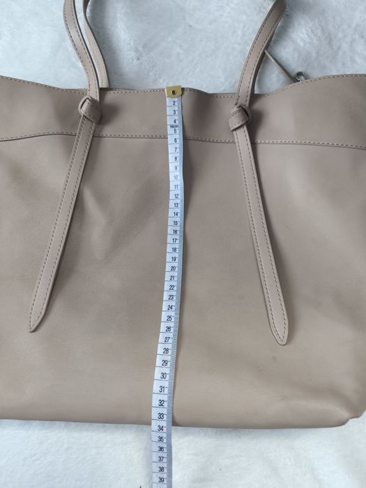 ZARA shopperka na ramię lub do ręki jasna beżowa duża i pojemna