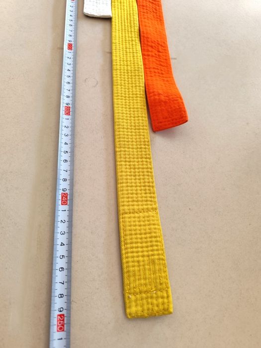 Lote de 3 cintos de Artes Marciais (Karate)