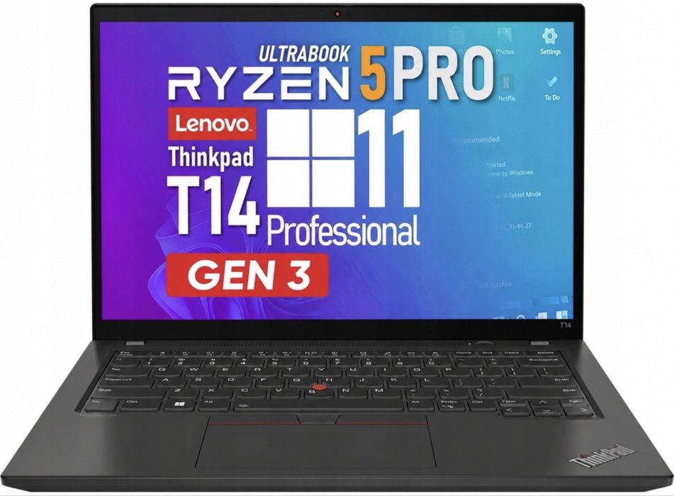 Laptop Lenovo ThinkPad T14 Gen 3|AMD Ryzen 5 PRO 6650U  16GB  512SSD  WIN11-PRO