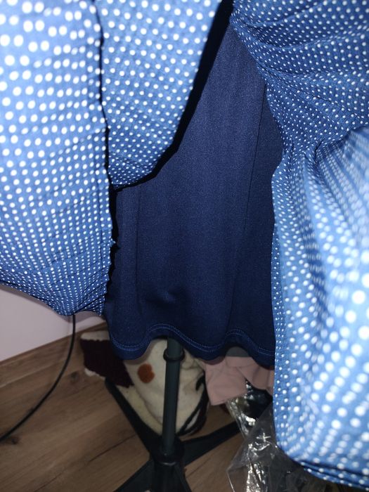 Sukienka granatowa w groszki rozmiar M Mohito