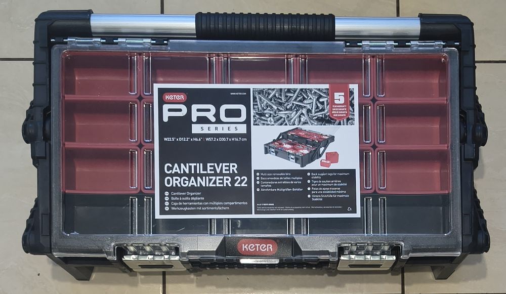 Keter Skrzynka Organizer 22" Cantilever PRO Series Narzędziowa NOWA!