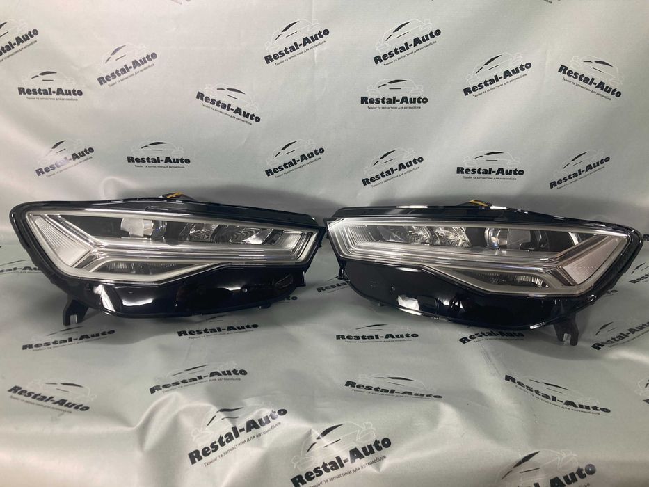 Передние Фары Full Led на Audi A6 c7 2014-2018 года. А6 С7 фари