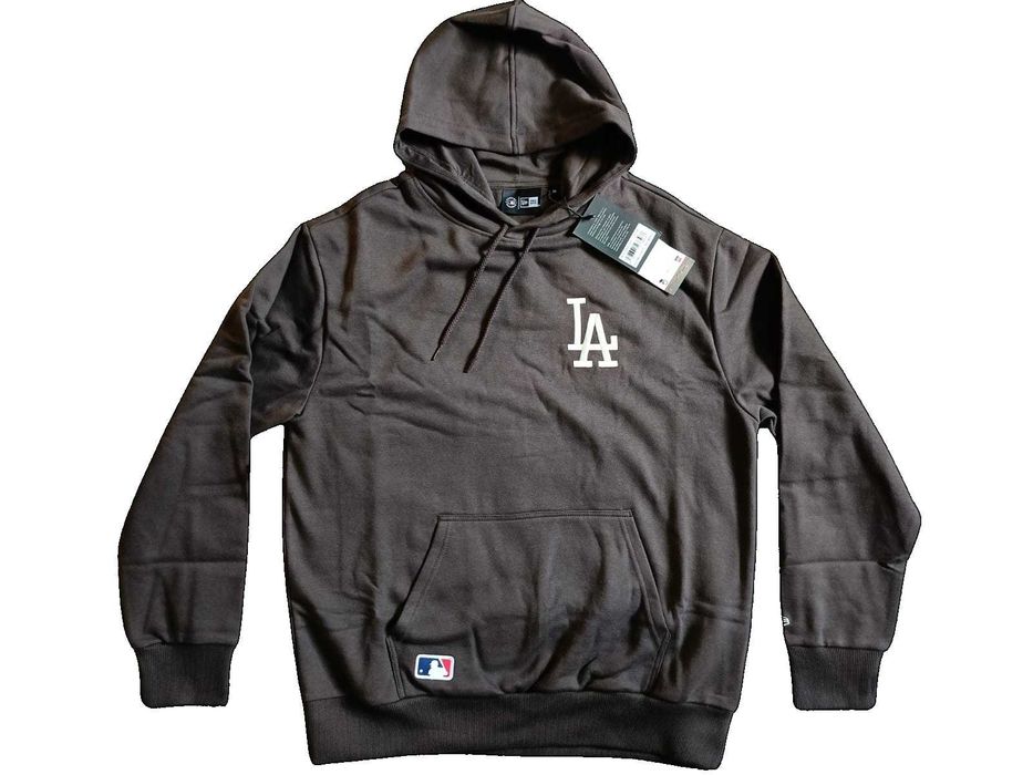 NOWA ORYGINALNA Bluza NEW ERA Los Angeles Dodgers - BRĄZOWA rozm. M