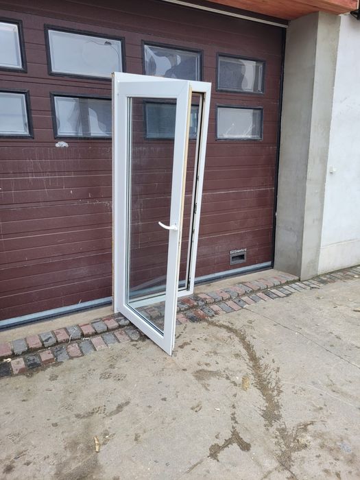 Drzwi okna pcv balkonowe 91x214 białe DOWÓZ CAŁY KRAJ