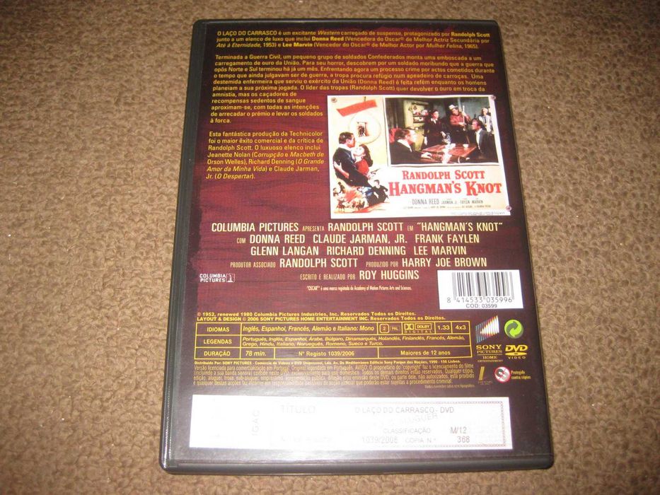 DVD "O Laço do Carrasco" de Roy Huggins/Raro!