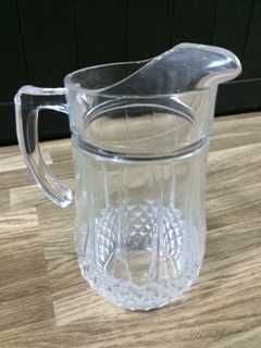 Conjunto Cristal d'Arques com Jarro e 6 Copos