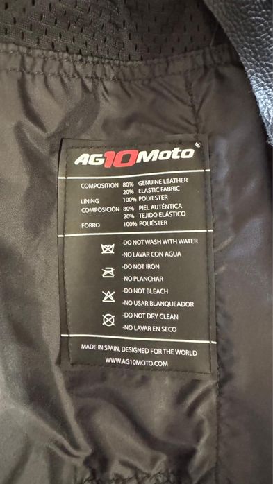 Fato duas Peças em pele de kanguru, confecionado por AG10Moto, preparado Ducati