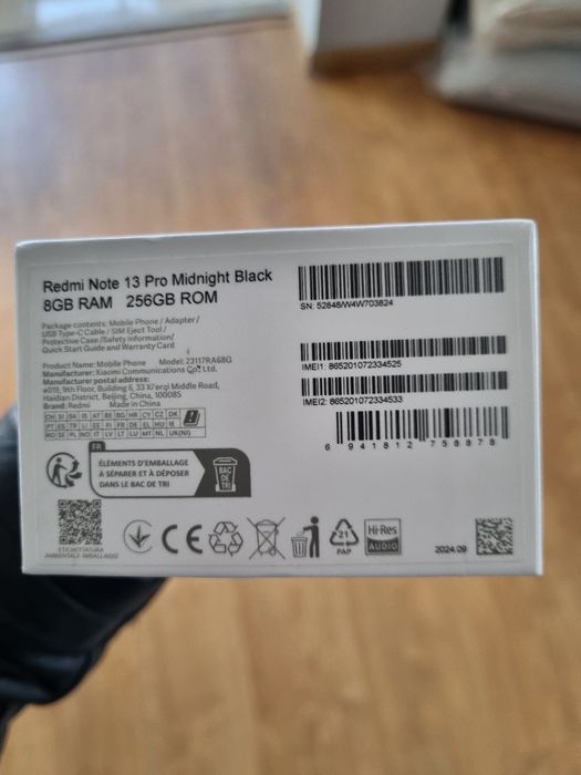 Red Mi Note 13 Pro Midnith Black