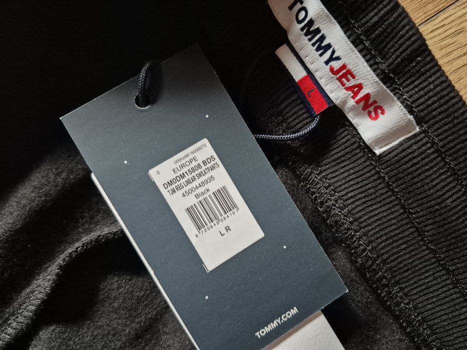 Spodnie Deep Męskie Tommy Hilfiger L Czarne