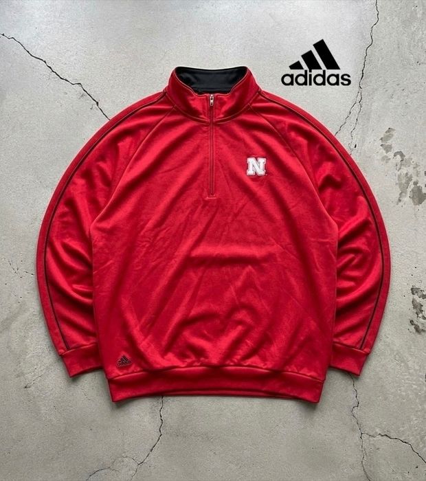 Kultowa czerwona bluza Adidas linia Golf Climalite