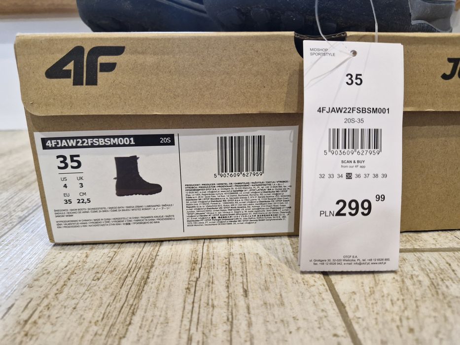 Buty Śniegowce 4F - 35