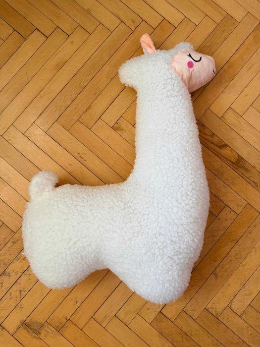 Довга плюшева альпака подушка обіймашка Іграшка лама альпака (як нова)