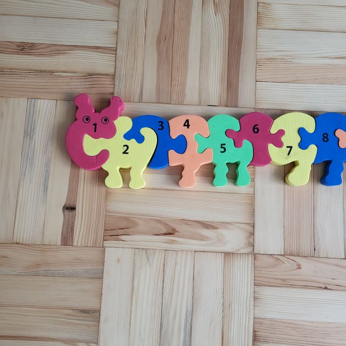 Piankowe puzzle, poznawanie liczb
