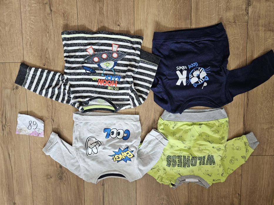 4 sztuki bluzy dla chłopca rozmiar 68