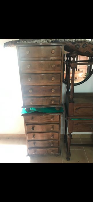 Par de Mini-Cómodas / Semeadores em Madeira Maciça