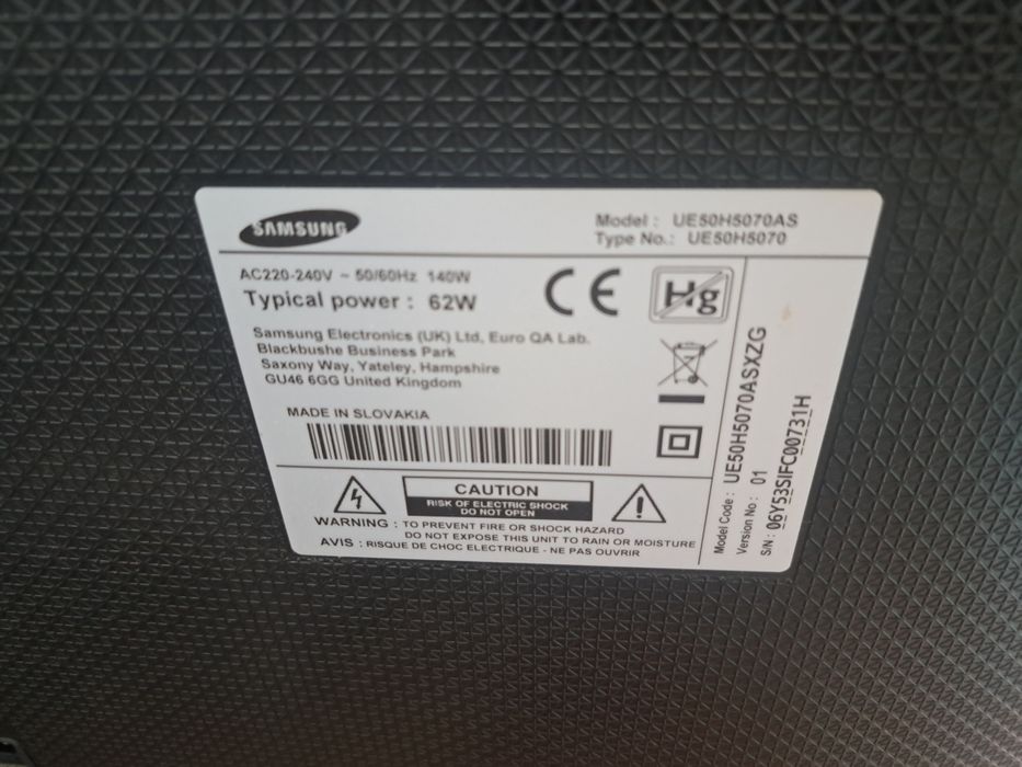 Sprzedam Telewizor Samsung UE50H5070