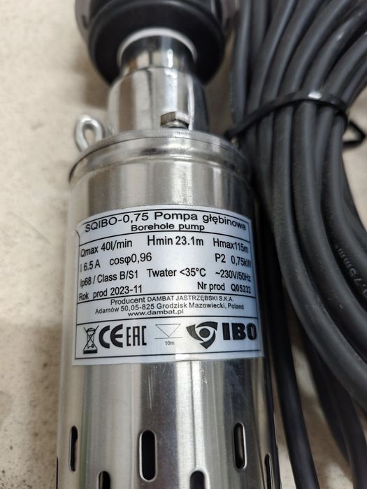 Pompa głębinowa 3" IBO sqibo 0,75