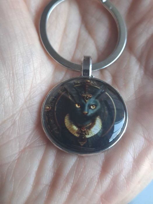 Brelok do kluczy/ka egipski kot ozdobna zawieszka plecak portfel