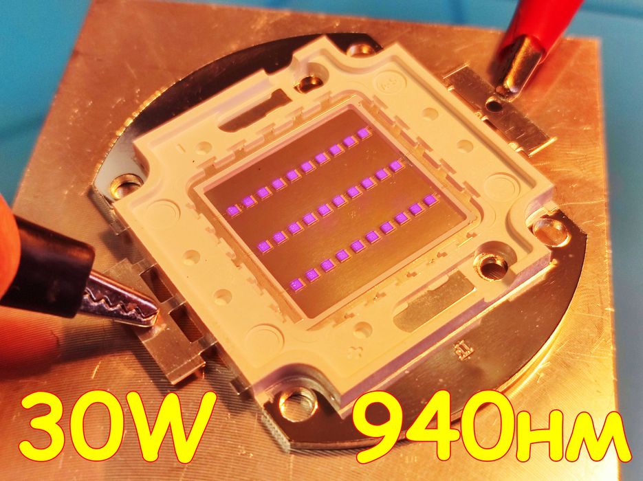 ИК светодиод 850нм и 940нм, мощностью 20Вт, 30Вт, 50Вт и 100Вт