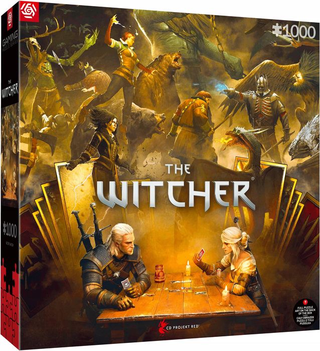 Puzzle Good Loot Wiedźmin 1000 elementów Puzzle Gaming The Witcher (Wiedźmin) Playing Gwent. Nowy Produkt