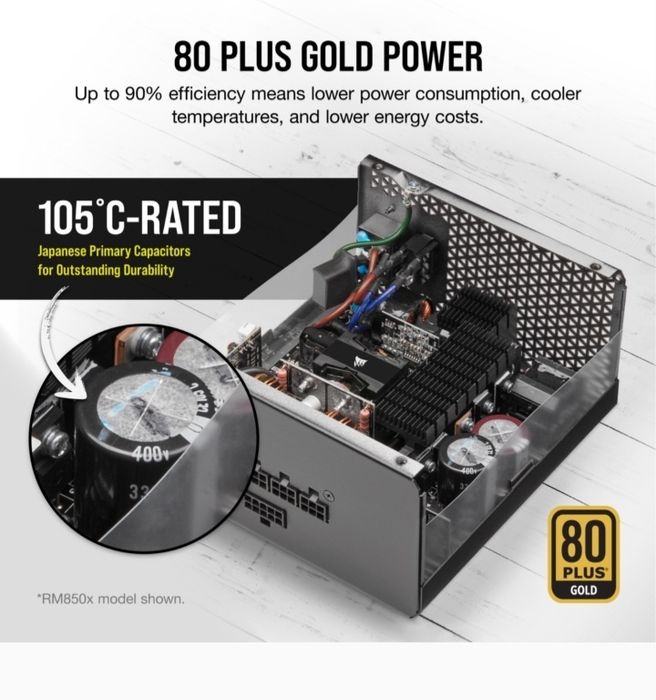 Fonte de alimentação totalmente modular RMx Series™ RM1000x — 1000wtts