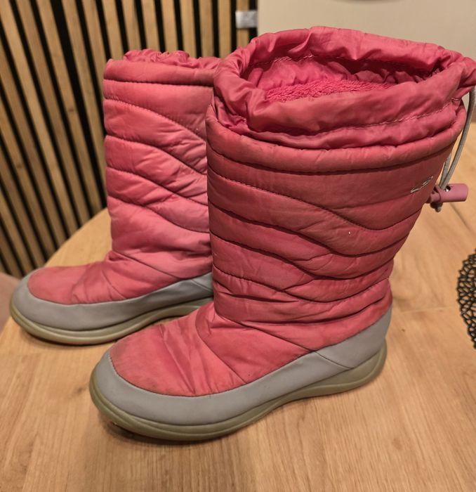 Śniegowce dziewczęce rozmiar około 34 - 35