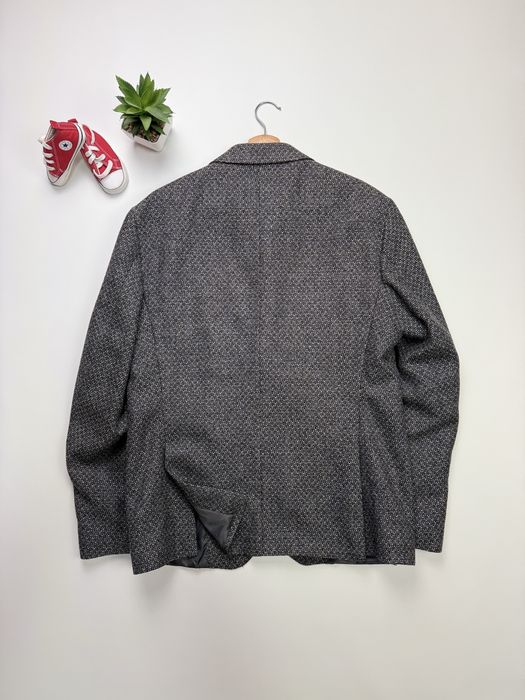 Премиальный пиджак блейзер Iannalfo & Sgariglia Italy Wool Cashmere Blazer Jacket Mens Gray Tweed size 52, M, L