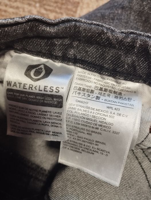 Джинси Levi's 501 ST Slim Taper оригінал W32 L32 темно-сірі