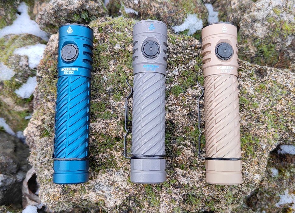 Acebeam EC20 EDC ліхтар Nichia 519A SFT-25R 2500lm AUX 18650  Wurkkos