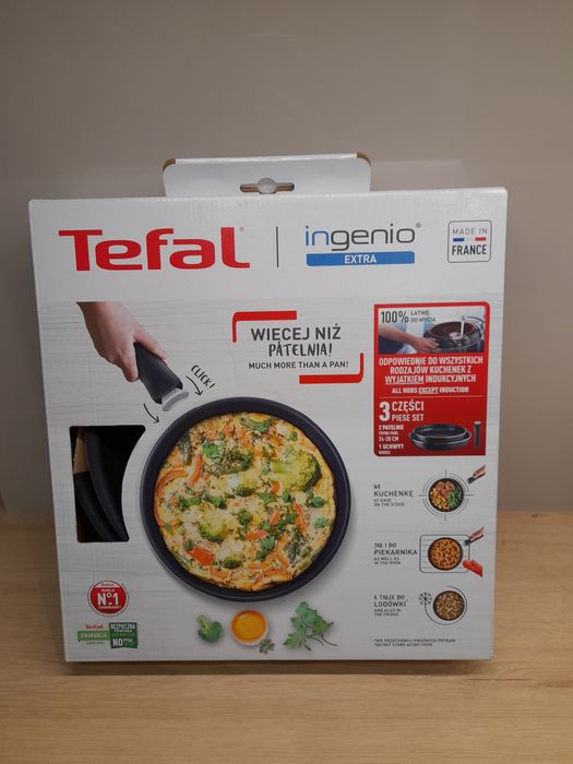 Patelnia Tefal ingenio, 2 patelnie i odpinana rączka
