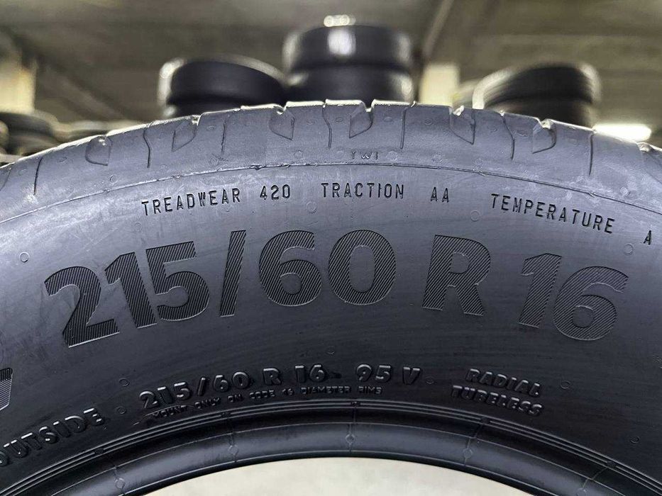 215/60 R16 CONTINENTAL ECOCONTACT 6 вживані літні шини