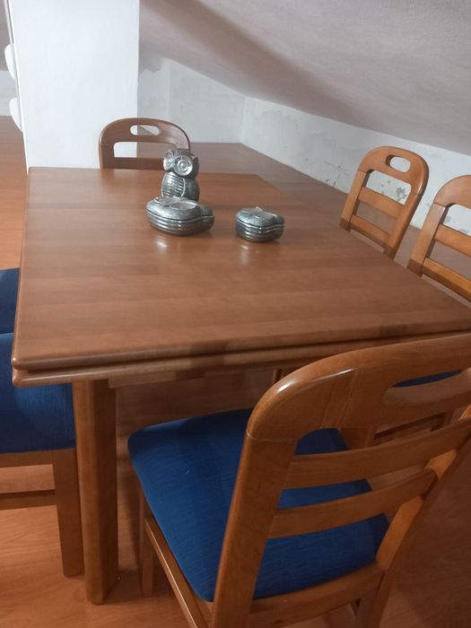 Conjunto Mesa + 6 cadeiras cerejeira