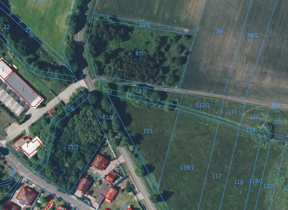 działka budowlana + usługi Syców - Komorów 2.800 m² z mpzp - Widok 2