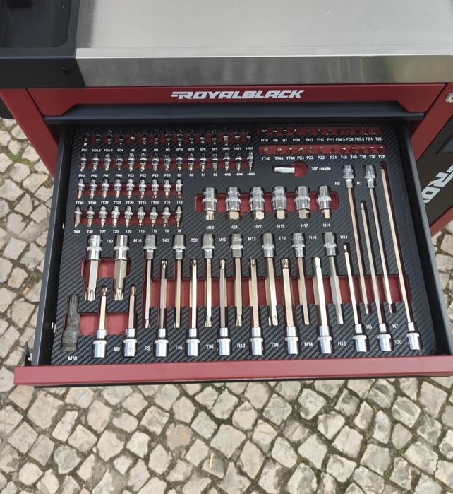 Carrinho de ferramenta de 7 gavetas completas novo