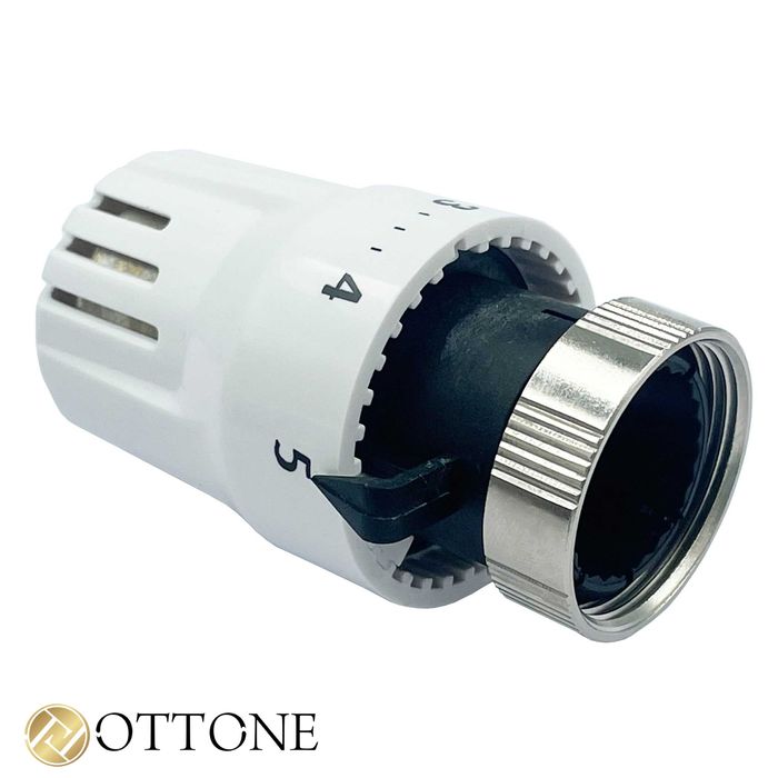 Głowica Termostatyczna Gwint M30x1.5 Biała Grzejnika Termostat Ottone