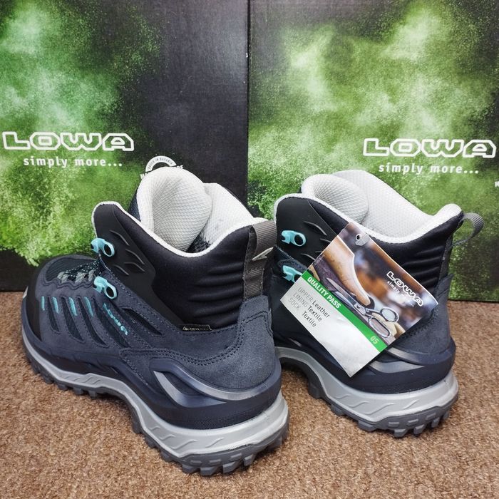 Gore-tex. Туристичні термочеревики Lowa Innovo GTX Mid, Navy/Arctic