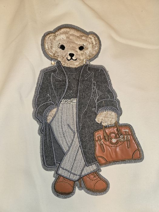 Cieply Biały dres z misiem L